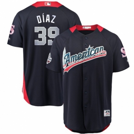 Youth Majestic Seattle Mariners #39 Edwin Diaz Game Navy Blue American League 2018 MLB All-Star MLB Jersey