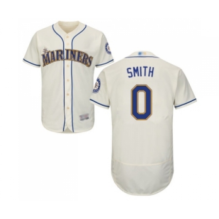 Men's Seattle Mariners #0 Mallex Smith Cream Alternate Flex Base Authentic Collection