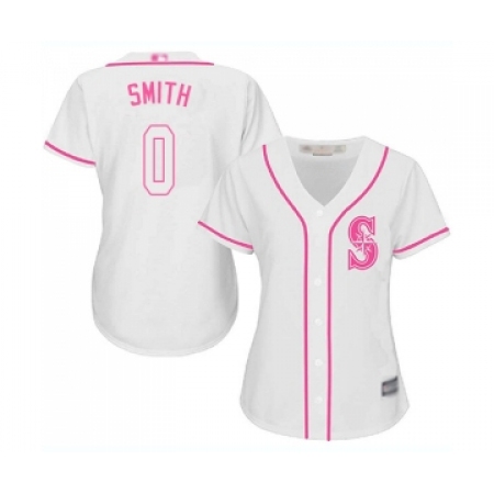 Women's Seattle Mariners #0 Mallex Smith Replica White Fashion Cool Base Baseball Jersey