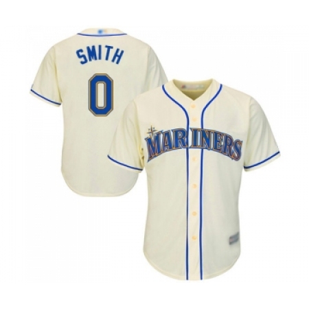 Youth Seattle Mariners #0 Mallex Smith Replica Cream Alternate Cool Base Baseball Jersey