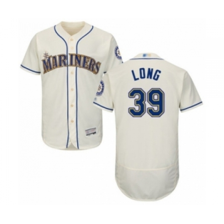 Men's Seattle Mariners #39 Shed Long Cream Alternate Flex Base Authentic Collection Baseball Player Jersey